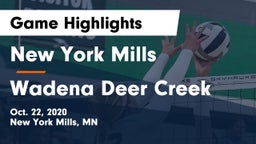 New York Mills  vs Wadena Deer Creek Game Highlights - Oct. 22, 2020
