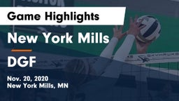 New York Mills  vs DGF Game Highlights - Nov. 20, 2020