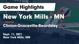 New York Mills  - MN vs Clinton-Graceville-Beardsley Game Highlights - Sept. 11, 2021