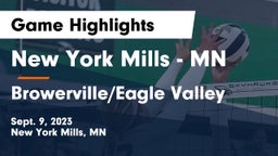 New York Mills  - MN vs Browerville/Eagle Valley  Game Highlights - Sept. 9, 2023