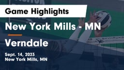 New York Mills  - MN vs Verndale  Game Highlights - Sept. 14, 2023