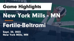 New York Mills  - MN vs Fertile-Beltrami  Game Highlights - Sept. 30, 2023