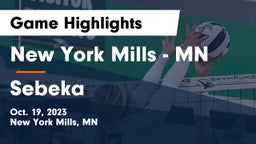 New York Mills  - MN vs Sebeka Game Highlights - Oct. 19, 2023