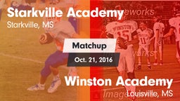 Matchup: Starkville Academy vs. Winston Academy  2016