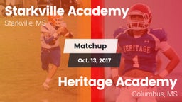 Matchup: Starkville Academy vs. Heritage Academy  2017