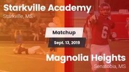 Matchup: Starkville Academy vs. Magnolia Heights  2019