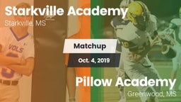 Matchup: Starkville Academy vs. Pillow Academy 2019