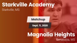 Matchup: Starkville Academy vs. Magnolia Heights  2020