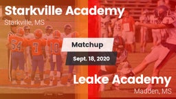 Matchup: Starkville Academy vs. Leake Academy  2020