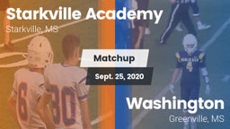 Matchup: Starkville Academy vs. Washington  2020