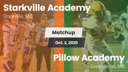 Matchup: Starkville Academy vs. Pillow Academy 2020