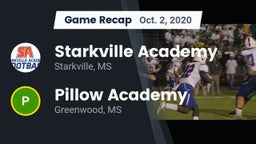 Recap: Starkville Academy  vs. Pillow Academy 2020