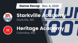 Recap: Starkville Academy  vs. Heritage Academy  2020