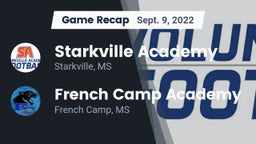 Recap: Starkville Academy  vs. French Camp Academy  2022