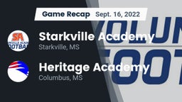 Recap: Starkville Academy  vs. Heritage Academy  2022
