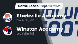 Recap: Starkville Academy  vs. Winston Academy  2022