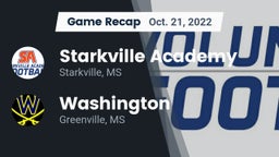 Recap: Starkville Academy  vs. Washington  2022