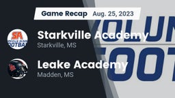 Recap: Starkville Academy  vs. Leake Academy  2023