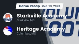 Recap: Starkville Academy  vs. Heritage Academy  2023