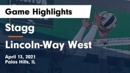 Stagg  vs Lincoln-Way West  Game Highlights - April 13, 2021