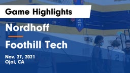 Nordhoff  vs Foothill Tech Game Highlights - Nov. 27, 2021