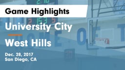 University City  vs West Hills  Game Highlights - Dec. 28, 2017