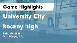 University City  vs kearny high Game Highlights - Feb. 15, 2018