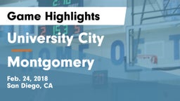 University City  vs Montgomery  Game Highlights - Feb. 24, 2018
