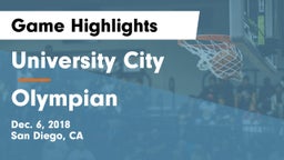 University City  vs Olympian  Game Highlights - Dec. 6, 2018