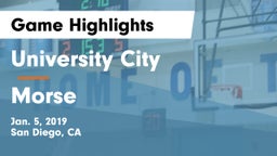 University City  vs Morse  Game Highlights - Jan. 5, 2019