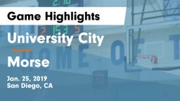 University City  vs Morse  Game Highlights - Jan. 25, 2019