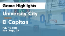 University City  vs El Capitan Game Highlights - Feb. 15, 2019