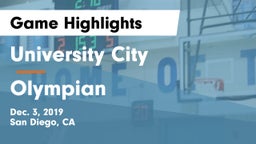 University City  vs Olympian  Game Highlights - Dec. 3, 2019