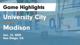 University City  vs Madison Game Highlights - Jan. 14, 2020