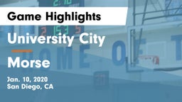 University City  vs Morse  Game Highlights - Jan. 10, 2020