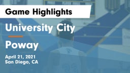 University City  vs Poway Game Highlights - April 21, 2021