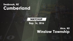 Matchup: Cumberland vs. Winslow Township  2016