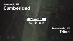 Matchup: Cumberland vs. Triton  2016