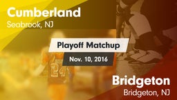 Matchup: Cumberland vs. Bridgeton  2016