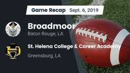 Recap: Broadmoor  vs. St. Helena College & Career Academy 2019