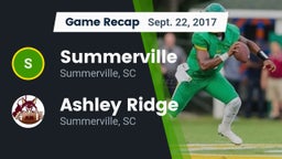 Recap: Summerville  vs. Ashley Ridge  2017