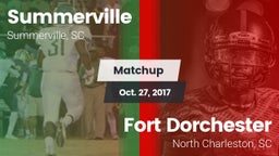 Matchup: Summerville vs. Fort Dorchester  2017