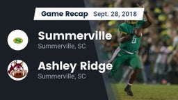 Recap: Summerville  vs. Ashley Ridge  2018