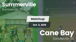 Matchup: Summerville vs. Cane Bay  2018
