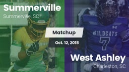 Matchup: Summerville vs. West Ashley  2018