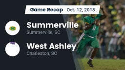 Recap: Summerville  vs. West Ashley  2018