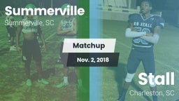 Matchup: Summerville vs. Stall  2018