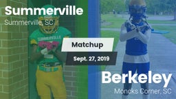 Matchup: Summerville vs. Berkeley  2019
