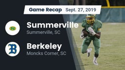 Recap: Summerville  vs. Berkeley  2019