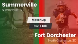 Matchup: Summerville vs. Fort Dorchester  2019